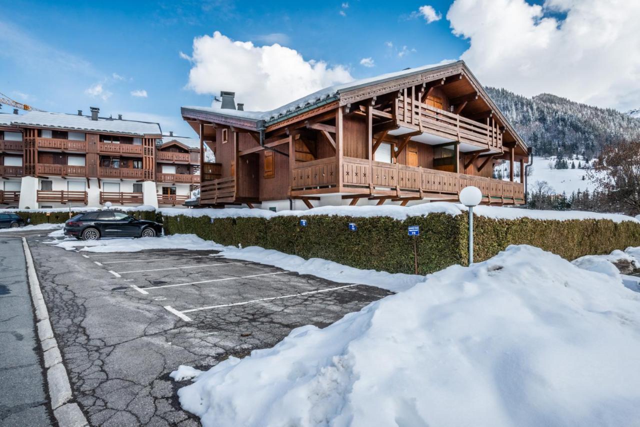 Ferienwohnung Le Hameau des Neiges Praz-sur-Arly Exterior foto